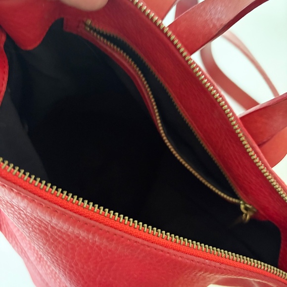 Jigsaw Red Leather Backpack main image 6